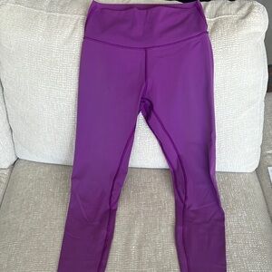 Savvy Purple High-Waist Leggings